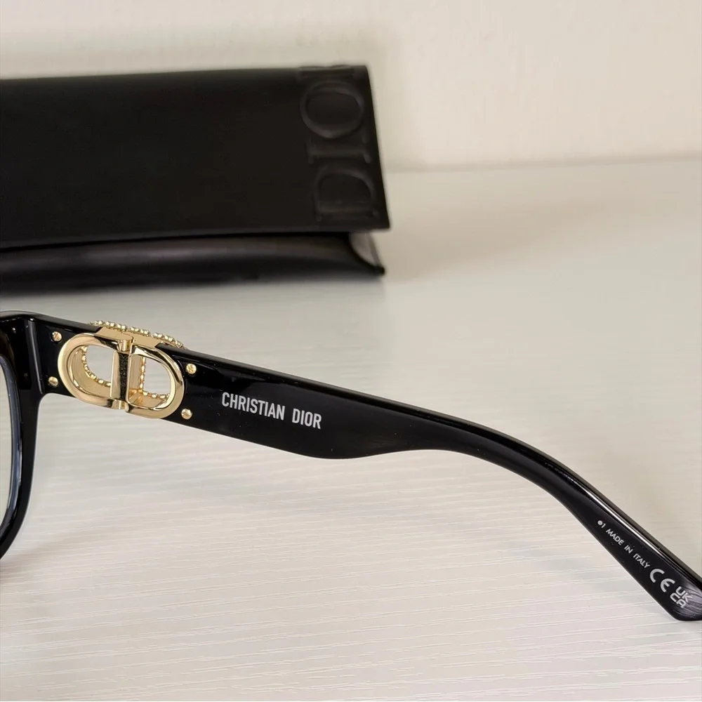 New! Dior Women's Glasses in Black, 30MontaigneO S4I 12BB, Authentic